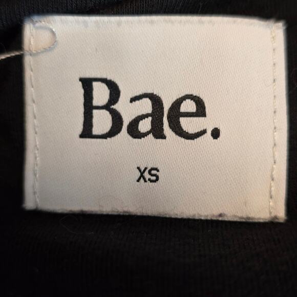 Bae. Kiss and Tell Tuck Black Maternity Mini Skirt Size XS - Picture 2 of 5